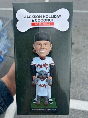 MLB Orioles Jackson Holliday & Coconut Bobblehead - White, Black